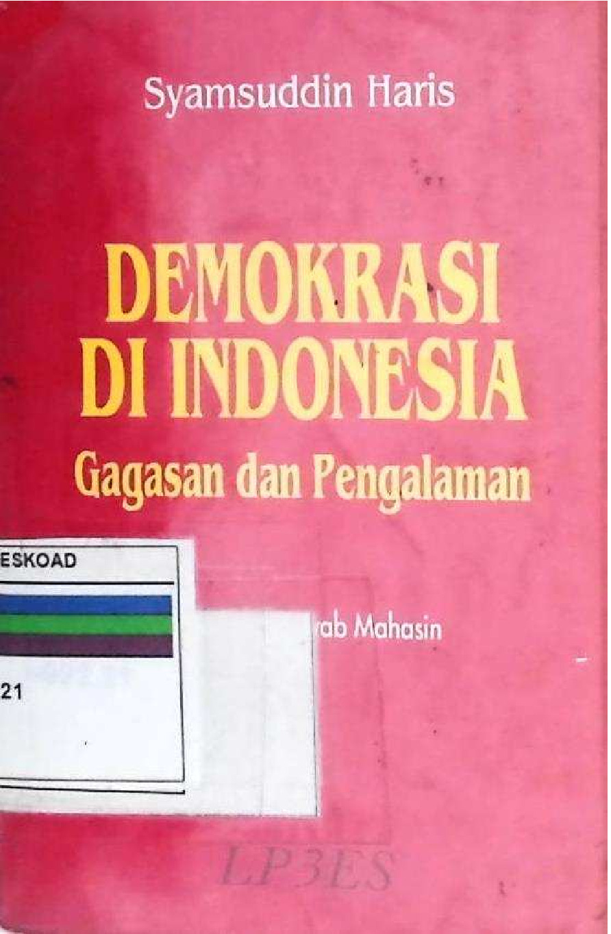 Demokrasi Di Indonesia Gagasan Dan Pengalaman